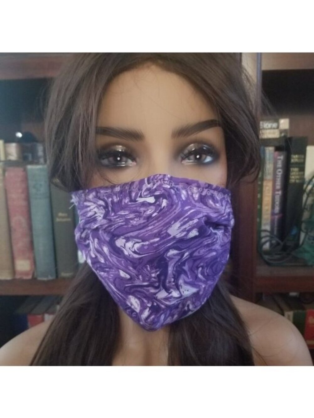 Adult Face Masks - Grape Swirl - Filter Pocket - Roomy - Breathable